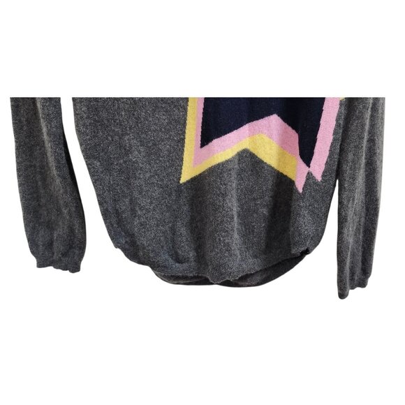 Women’s WYSE London Gray Cashmere sweater With Stars, Size 1 (Runs Big) - Picture 5 of 13